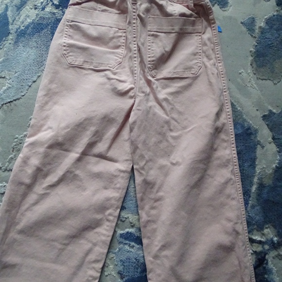 Madewell Emmett Wide-Leg Crop Pant Pink High Rise Pink SIZE 29 - Picture 3 of 3